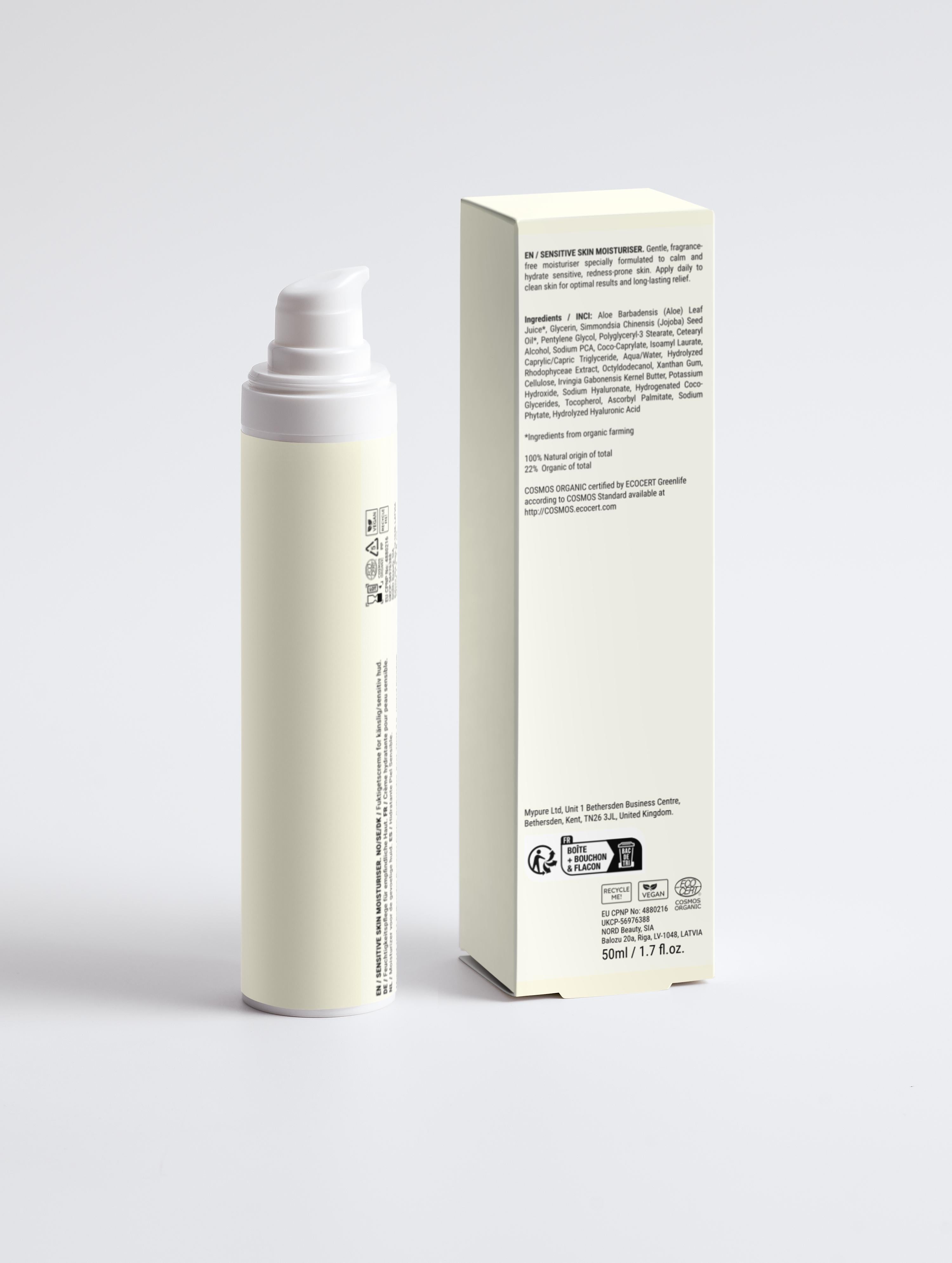 Sensitive Skin Moisturiser, Fragrance Free